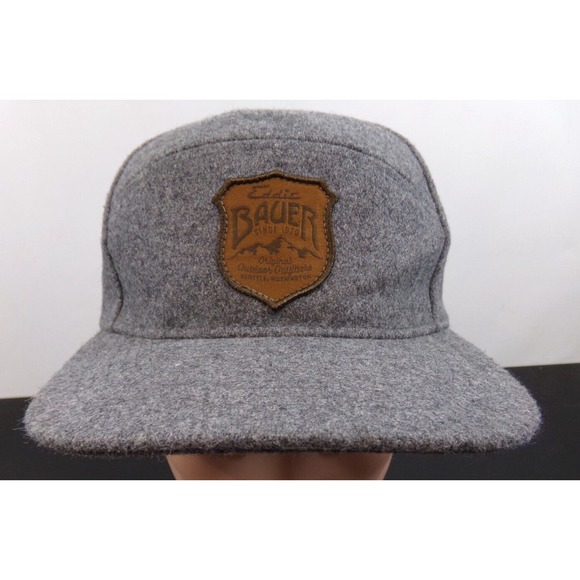 Eddie Bauer Men's Wool Blend Hat Cap Gray Snap Back One Size Fits Most - Picture 1 of 10